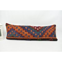 Handgewebtes Kelimkissen/Sofakissen 12x36 Kissenbezug Code 1346 von ZDkilimpillow