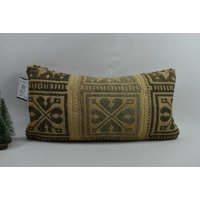 Kelim Dekokissen/Handgemachtes Kissen Vintage 12x24 Kissenbezug Kode 5216 von ZDkilimpillow