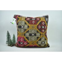 Kelim Dekokissen/Sofakissen 18x18 Boho Kissenbezug Code 6300 von ZDkilimpillow