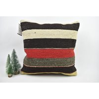 Kelim Dekokissen/Sofakissen 18x18 Kissenbezug Boho Code 6094 von ZDkilimpillow