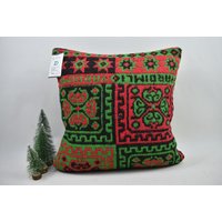 Kelim Kissen/Dekokissen 18x18 Antikes Vintage 6328 von ZDkilimpillow