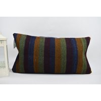 Kelim Kissen/Geschenkkissen Kelimkissen Landhaus Deko 12x24 cm Kissenbezüge Kissenbezug Code 5450 von ZDkilimpillow