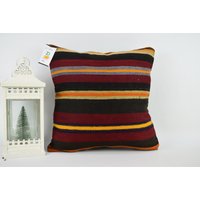 Kelim Kissen/Großes Dekokissen Boho Größe 18x18 cm von ZDkilimpillow