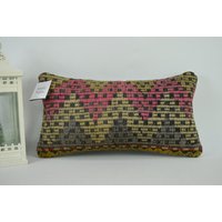 Kelim Kissen/stammes-Kissen Zierkissen 10x20 cm Wollkissen Kelim-Kissen Code 2850 von ZDkilimpillow