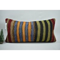 Kelim Kissen Sitzbank/Boho Dekokissen 12x24 cm Kissenbezug Stammeskissen Vintage Größe Code 5079 von ZDkilimpillow