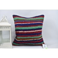 Kelim Kissenbezug/Handgemachtes Kissen 16x16 Sofakissen Code 13738 von ZDkilimpillow