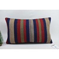 Kelim Nomadenkissen/Lendenkissen Kissenbezug Kelimkissenbezug Boho Kelimkissen 12x20 Code 5344 von ZDkilimpillow