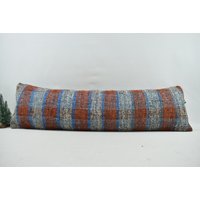 Langes Kissen/12x42 Handgemachter Kissenbezug Dekokissen Gestreiftes Truthahnkissen Boho Kelimkissen Code 21 von ZDkilimpillow