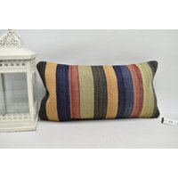 Lenden-Kissen/Ethno-Kissen Kelimkissen Sofakissen 10x20 cm Dekokissen Code 2526 von ZDkilimpillow