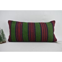 Lenden-Kissen/Kelimkissen Sofakissen Rustikales Kissen 12x24 cm Kelim-Kissen Code 4828 von ZDkilimpillow