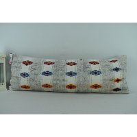 Natürliche Wolle Kelim Kissenbezug/Lendenkissen Dekokissen Rustikales 12x36 Code 1646 von ZDkilimpillow