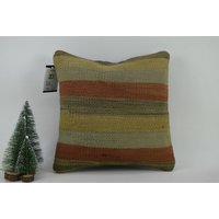 Natürliches Kelim Kissen/Kleines Antikes 14x14 cm Kissenbezug Code 2661 von ZDkilimpillow