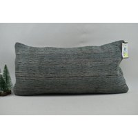 Natürliches Kelimkissen/Dekokissen 12x24 cm Handgemachtes Kissen Code 4797 von ZDkilimpillow