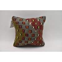 Nomaden Kelim Kissen/Altes Vintage 14x14 cm Kissenbezug Code 2058 von ZDkilimpillow