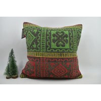 Nomaden Kelim Sofakissen/18x18 cm Dekokissen Boho Kissen Handgemachter Kissenbezug Sofakissenbezug Code 6121 von ZDkilimpillow
