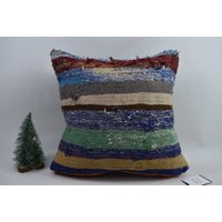 Nomaden Sofakissen/18x18Er Kelimkissen Dekoratives Kissen Boho Handgemachter Kelim-Kissen-Bezug Code 6427 Nomaden Sofakissen/18x18Er Kelimkissen Dekoratives Kissen Boho Handgemachter Kelim-Kissen-Bezug Code 6427 von ZDkilimpillow