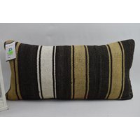 Sofa Kelim Kissen, Dekokissen, Ethno Dekor Stammes Handgemachtes 12x24 Kissenbezug, Code 5542 von ZDkilimpillow