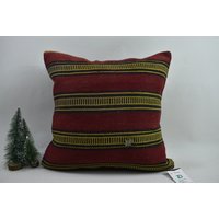 Vintage Kelim Kissenbezug/18x18 cm Großes Kilim Kissen Bio-Wolle Boho Dekokissen Code 6387 von ZDkilimpillow