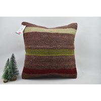 Weihnachtliches Geschenk/Kelim Kissenbezug 18x18 Boho Kissen Dekokissen Bodenkissen Sofakissen Kode 6031 von ZDkilimpillow