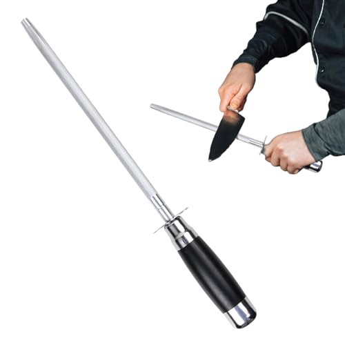 1 Stück Diamantmesserschärfer, Wetzstahl Professional, Diamond Schärfen Stange, Messerschärfer aus Kohlenstoffstahl, Messerschärfer aus Feinem Stahl, für Küchenmesser, Scheren von ZEACCT