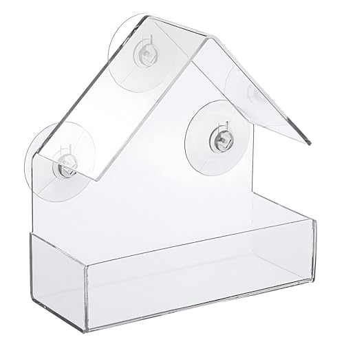 1 Stück Window Bird Feeder,Vogelhaus Futterspender, Vogelhäuschen für Den Außenbereich, Acryl Transparent Vogelhaus, Fenster Futterhaus für Vögel, Transparent Fenster Vogelhäuschen, für Kleine Vögel 1 Stück Window Bird Feeder,Vogelhaus Futterspender, Vogelhäuschen für Den Außenbereich, Acryl Transparent Vogelhaus, Fenster Futterhaus für Vögel, Transparent Fenster Vogelhäuschen, für Kleine Vögel von ZEACCT