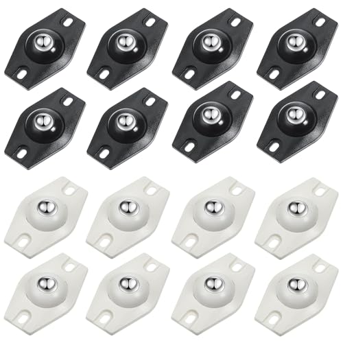 16 Stück Selbstklebendes Universalrad, Set Kugelrollen Mini Möbelkugelrollen Selbstklebende Räder mit 360° Flach Kugelrolle 2 Befestigungslöchern Für Klein Möbel 16 Stück Selbstklebendes Universalrad, Set Kugelrollen Mini Möbelkugelrollen Selbstklebende Räder mit 360° Flach Kugelrolle 2 Befestigungslöchern Für Klein Möbel von ZEACCT