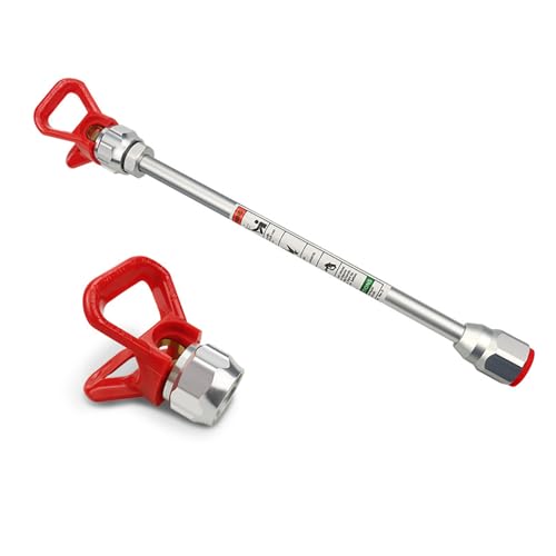 30 Cm Spritzpistolenkopf-Verlängerungsstange, Airless-Farbspritzpistolen-Verlängerungsstange, Airless-Spritzgerät-Verlängerungsstange, Geeignet zum Farbspritzen und Bauen. von ZEACCT