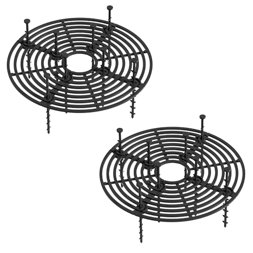 ZEACCT 2 Pack Pflanzentopf-Bodenabdeckung, Schneidbare Blumentopf-Bodenabdeckungs-Schutzfolie, Pflanzentopf-Gitterabdeckung, Schneidbares Pflanzentopf-Gitter, Pflanzentopf-Gitter-Blumentopfabdeckung von ZEACCT