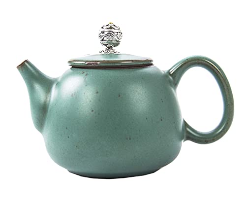 Klassische antike Keramik-Teekanne, kreatives Keramik-Tee-Set, exquisite ländliche Teekanne, Teekessel von ZEALMAX