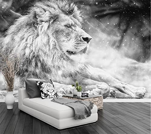 ZEALPLANT 3D Selbstklebende Tapete Tier Löwe Wohnzimmer Schlafzimmer Wanddekoration PVC Aufkleber Wandbild Wandkunst von ZEALPLANT
