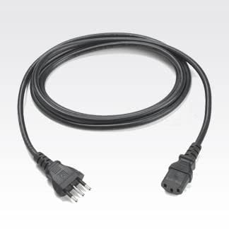 Zebra Cord:AC,PWR,18AWG,250V,10A,1.8 M,BLK,Italy 50-16000-671R, W125655207 (M,BLK,Italy 50-16000-671R, 1.8 m, CEI 23-16) von Zebra