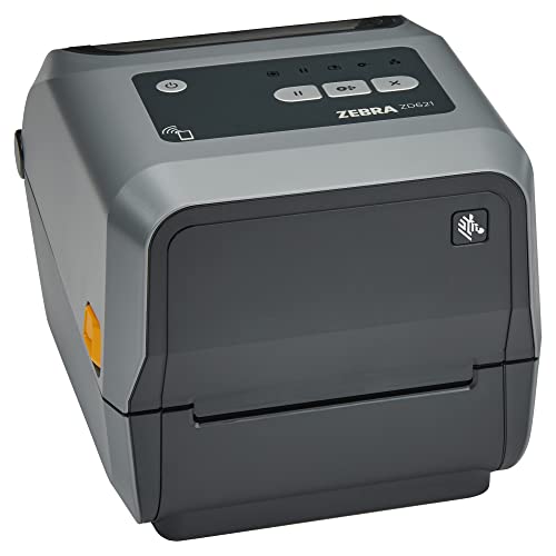 ZEBRA ZD621t Drucker mit Abreißkante - 203 DPI - Thermodirekt, Thermotransfer - 104 mm max. Druckbreite, BTLE, LAN, seriell (RS-232), USB, USB-Host Schnittstellen (ZD6A042-30EF00EZ) von ZEBRA