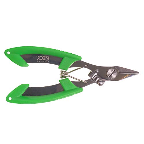 Zeck Braid Scissors - Angelschere, Scharfe Schere für geflochtene Schnur & monofile Angelschnur, Vorfachschere, Anglerschere Edelstahl, rostfrei von ZECK
