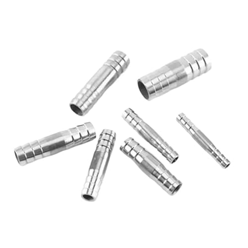 ZEDEVB 6 mm, 8 mm, 10 mm, 12 mm, 13 mm, 14 mm, 15 mm, 16 mm, 17 mm, 18 mm, 19 mm, 20 mm Schlauchstutzen, gerade, Zwei-Wege-304 Edelstahl-Rohrverschraubung (19 mm) von ZEDEVB
