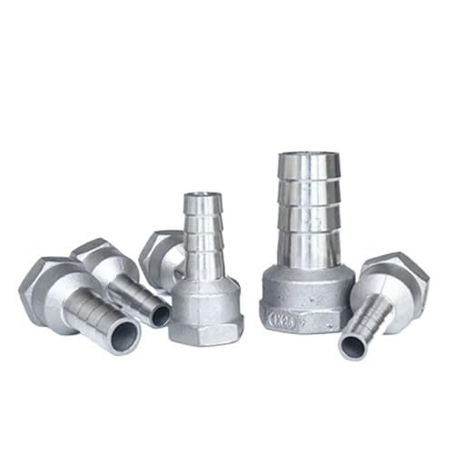 ZEDEVB 6 mm, 8 mm, 10 mm, 12 mm, 14 mm, 15 mm, 16 mm, 20 mm Schlauchstutzen x 1/4 Zoll, 3/8 Zoll, 1/2 Zoll, 3/4 Zoll, 1 Zoll BSP Innengewinde, 304 Edelstahl, Nippel-Rohrverschraubung (12 mm, 1/4 Zoll) ZEDEVB 6 mm, 8 mm, 10 mm, 12 mm, 14 mm, 15 mm, 16 mm, 20 mm Schlauchstutzen x 1/4 Zoll, 3/8 Zoll, 1/2 Zoll, 3/4 Zoll, 1 Zoll BSP Innengewinde, 304 Edelstahl, Nippel-Rohrverschraubung (12 mm, 1/4 Zoll) von ZEDEVB