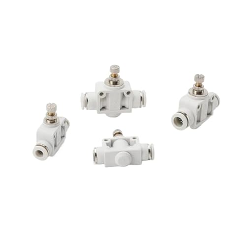 ZEDEVB SA Pneumatischer Schlauchverbinder, Luft-Schnellverbinder, Wasserantrieb, Schlauchverbinder, 4 mm, 6 mm, 8 mm, 12 mm, 14 mm (SL 4-01) Weiß von ZEDEVB