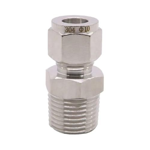 ZEDEVB SS 304 Doppelhülsen-Kompressionsverbinder aus Edelstahl, 6 mm, 8 mm, 10 mm, 12 mm Rohr auf 1/8 Zoll, 1/4 Zoll, 3/8 Zoll, 1/2 Zoll Außenrohrverschraubung (10 mm Außendurchmesser-Rohr, 1/2 Zoll) ZEDEVB SS 304 Doppelhülsen-Kompressionsverbinder aus Edelstahl, 6 mm, 8 mm, 10 mm, 12 mm Rohr auf 1/8 Zoll, 1/4 Zoll, 3/8 Zoll, 1/2 Zoll Außenrohrverschraubung (10 mm Außendurchmesser-Rohr, 1/2 Zoll) von ZEDEVB