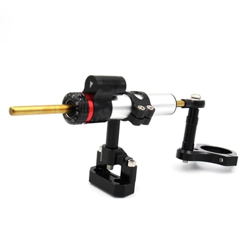 ZEEBQHKLW Motorradlenker Stabilisator CNC Aluminium Einstellbare Motorräder Lenkung Stabilisieren Dämpfer Halterung Halterung Kit Für Y&amaha YZF R3 YZFR25 MT-03 MT-25 2013-2016(Combination 1) von ZEEBQHKLW