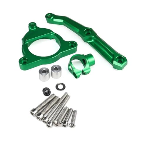 ZEEBQHKLW Motorradlenker Stabilisator Für Kawasaki Z800 Z800 Z800E 2013 2014 2015 2016 Motorräder Lenkung Stabilisieren Dämpfer Halterung Mount Kit(Green - Bracket) von ZEEBQHKLW