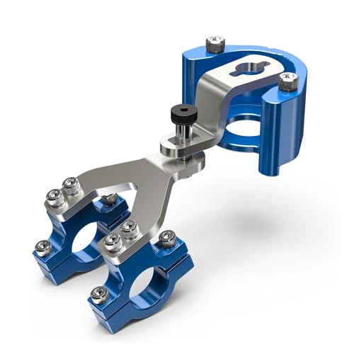 ZEEBQHKLW Motorradlenker Stabilisator Für Y&amaha Für Tenere 700 /XTZ700 2019-2024 Für Tenere 700 Rally Edition Für Tenere 700 World Raid 2022 Lenkungsdämpferhalterung(Blue) von ZEEBQHKLW