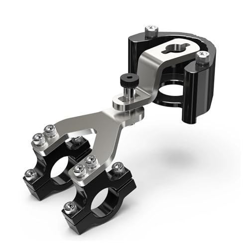 ZEEBQHKLW Motorradlenker Stabilisator Für Y&amaha Für Tenere 700 /XTZ700 2019-2024 Für Tenere 700 Rally Edition Für Tenere 700 World Raid 2022 Lenkungsdämpferhalterung(Schwarz) von ZEEBQHKLW