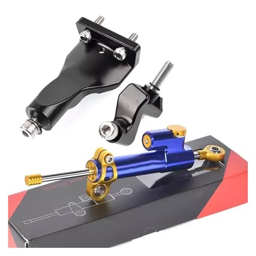 ZEEBQHKLW Motorradlenker Stabilisator Für Y&amaha R25 R3 2021-2024 Motorrad Vorderrad Lenkung Dämpfer Basis Stabilisator Lenkung Stoßdämpfer Montage Halterung Stützsatz(5) von ZEEBQHKLW