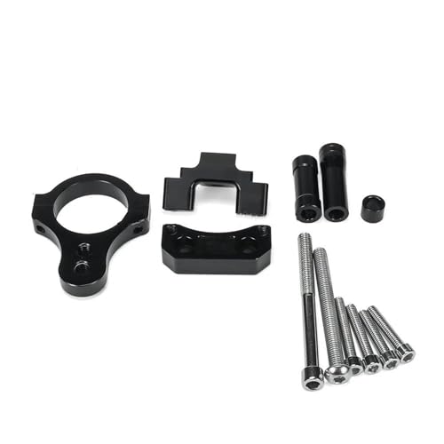 ZEEBQHKLW Motorradlenker Stabilisator Für Y&amaha YZF R3 YZF R25 MT-03 MT-25 MT03 MT25 2013-2016 Motorräder Stoßdämpferhalterung Lenkungsstabilisator Mount Kit(Black - Bracket) von ZEEBQHKLW