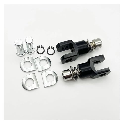ZEEBQHKLW Universelle Fußrastenhalterung Für Motorräder Fußstützen-Gabelkopf-Hardware-Kits Für Harley Für Softail FXST 39 MM Zubehör(Schwarz) von ZEEBQHKLW