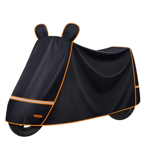 ZEEGII Motorrad Abdeckplane Für HON-DA CR-V CRV 2002-2023 2024 2025, Motorradplane for Scooters with Rearview Mirror Cover, Lock Holes and Reflective Strips, Dustproof,Black-250 * 110 von ZEEGII