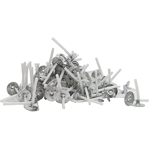 1000 Stück/Lot 2,5 cm weiß + silber Kerzendochte Low Smoke Kerzendocht zur Kerzenherstellung von ZEELYDE