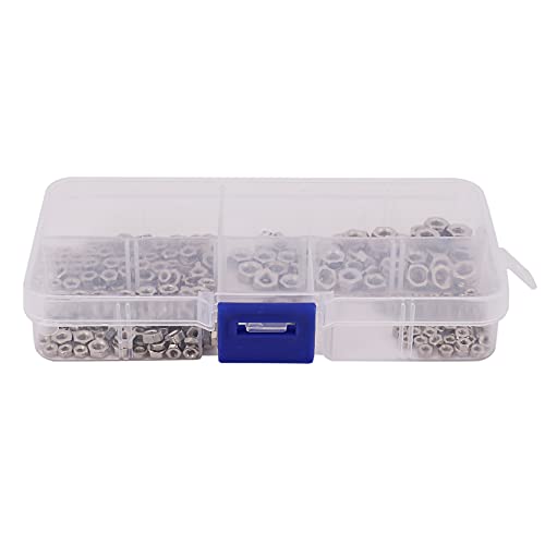 250 Stück/Set M1.6 M2 M2.5 Karbonstahl Sechskantmutter Sortiment Kit Sechskantmuttern metrisches Gewinde Sortiment Kit von ZEELYDE
