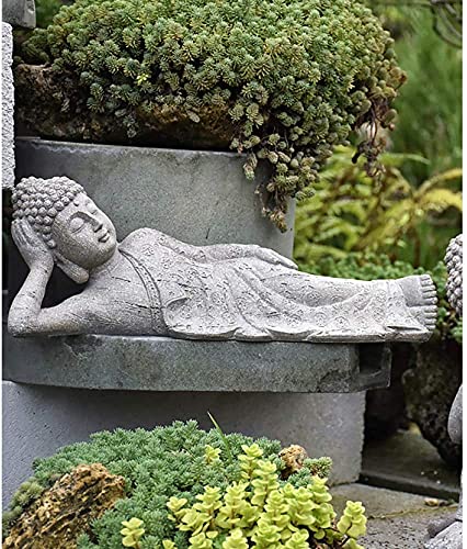 ZEELYDE Buddha Figur,Friedlicher meditierender sitzender Buddha, Meditation, Buddhismus, Garten, Zen-Statue, Dekoration, liegender Buddha von ZEELYDE