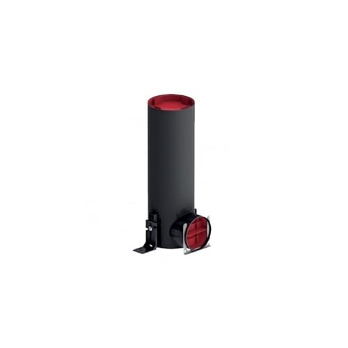 Zehnder Luftdurchlassgehäuse TVA-P 90DN 125 300mm - Schwarz, ABS Kunststoff, nicht wasserfest, Montagewinkel, Fixierschieber von Zehnder