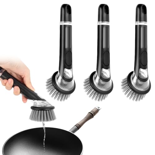 Befüllbare Spülbürste, 3 Stück Spülbürste Mit Spülmittelspender Multifunktionale Geschirrbürste, Reinigungsbürste Küchenbürste für Topf, Pfanne, Spüle Reinigung Befüllbare Spülbürste, 3 Stück Spülbürste Mit Spülmittelspender Multifunktionale Geschirrbürste, Reinigungsbürste Küchenbürste für Topf, Pfanne, Spüle Reinigung von ZEIEYA